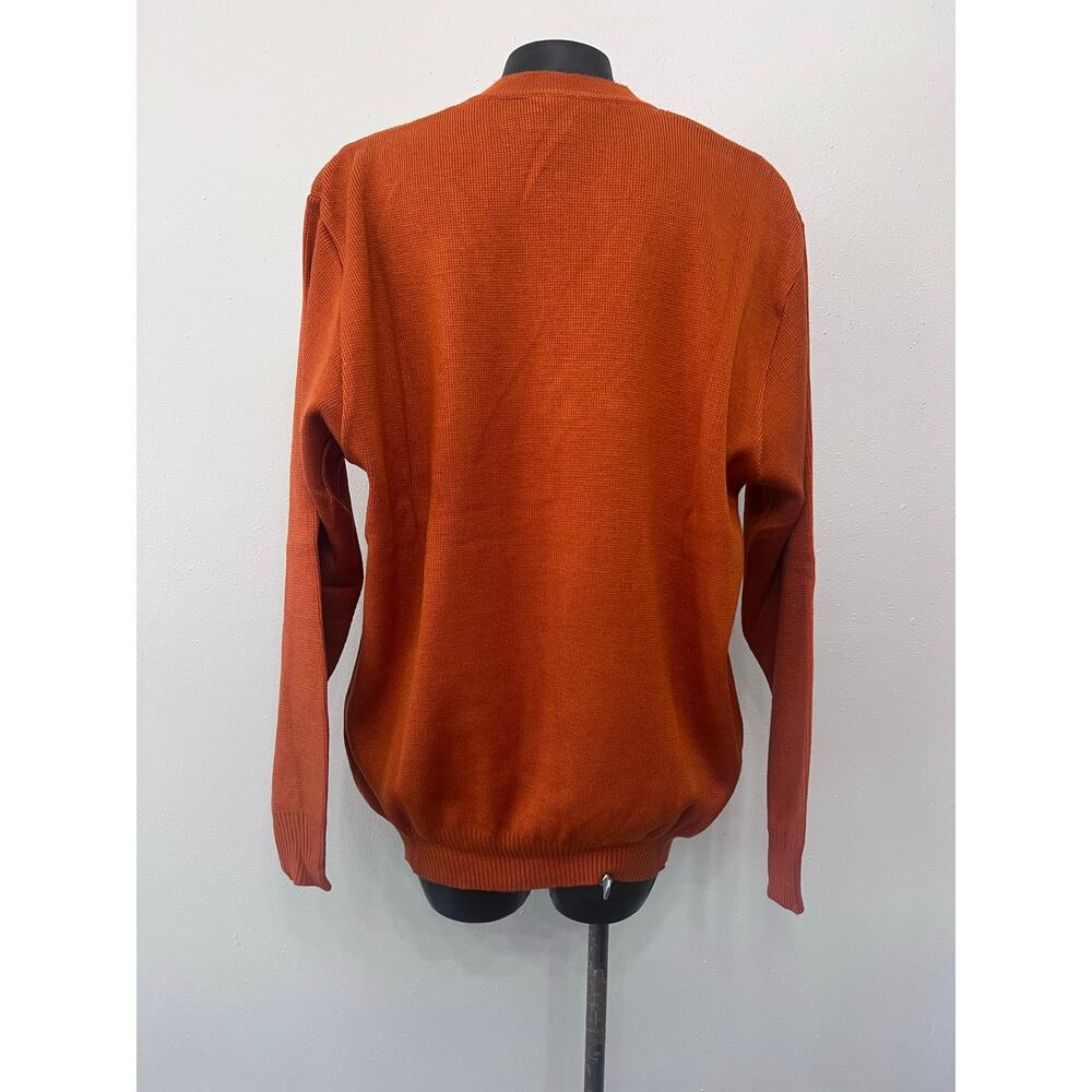 Vintage Mount Kenya Safari Club Embroidered Sweater XL MADE IN KENYA Rust‎ Fall